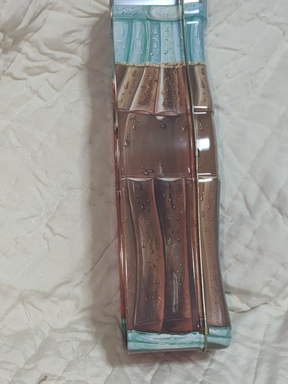 Vintage 1997 Coca-Cola Coke Bottle Hinged Lid Vintage Collectible Tin Golden Harvest 13" cct8