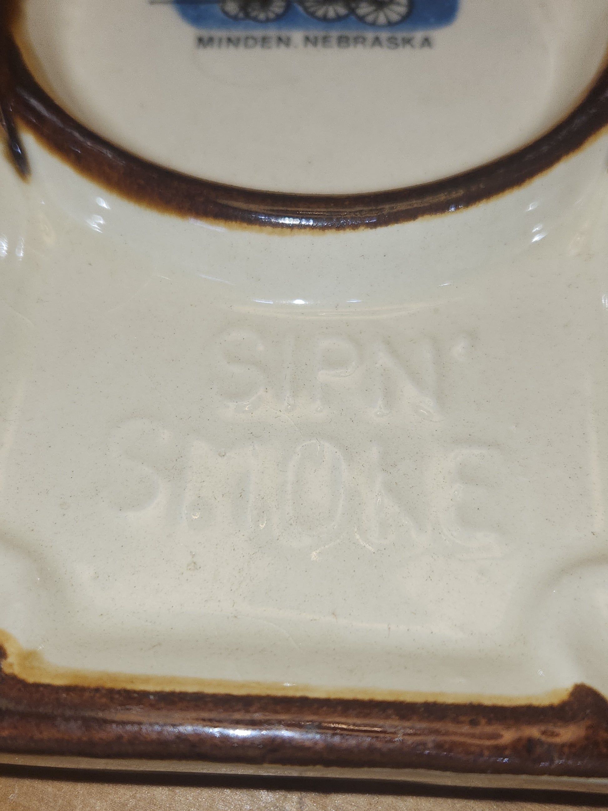 Vintage Sip N' Smoke Ceramic Ashtray Pioneer Village Minden Nebraska ash3