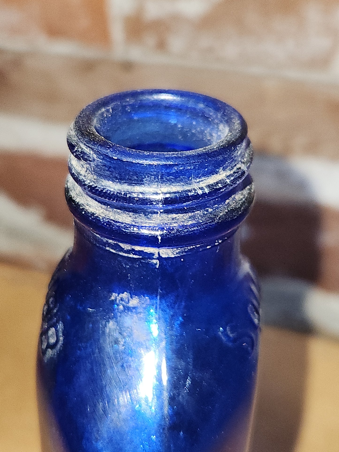 Vintage Medicine Bottle Squibb and Sons Cobalt Blue Glass. Pat. June 30, 1925 vb9