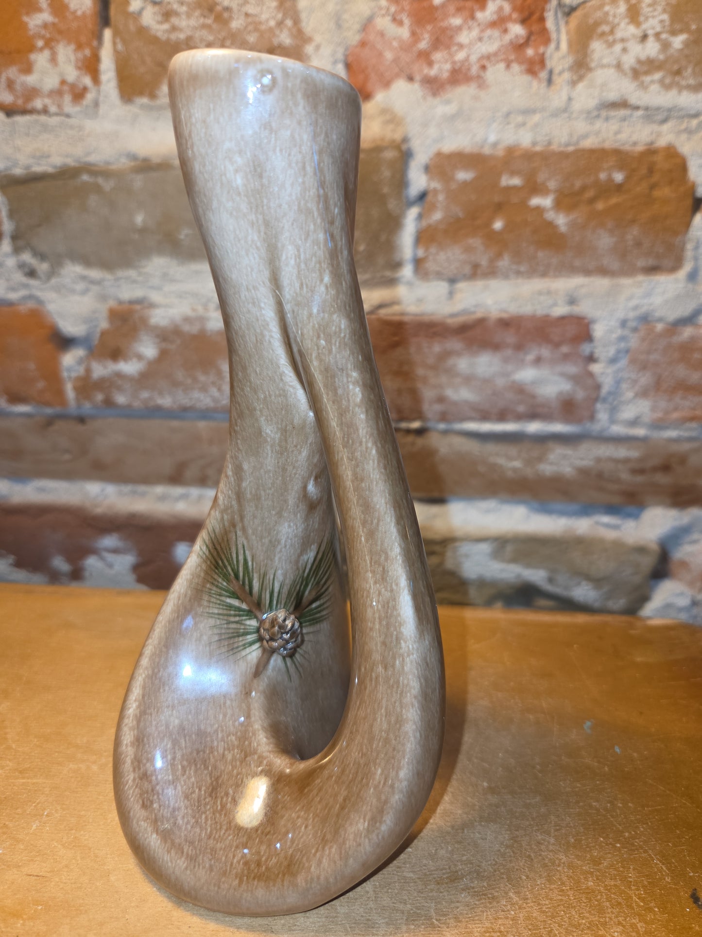 Vintage Gladys Wax Pottery Vase from Pinecone Collection South Dakota
