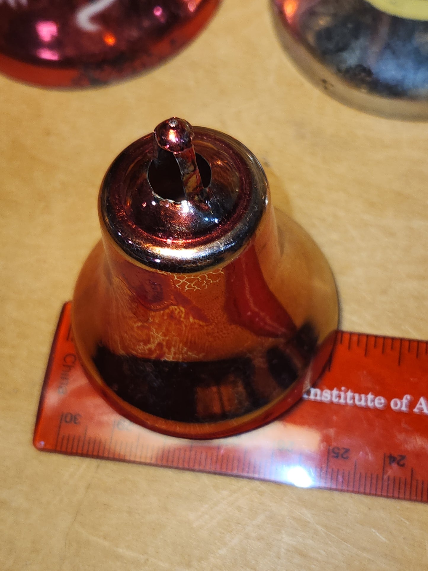 Vintage Hard Plastic Bells Unmatched Set of 4 AS IS bel8