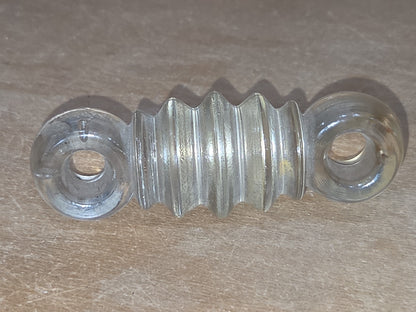 Vintage Radio Strain Wire Insulator Clear Glass  3 1/2" vi03