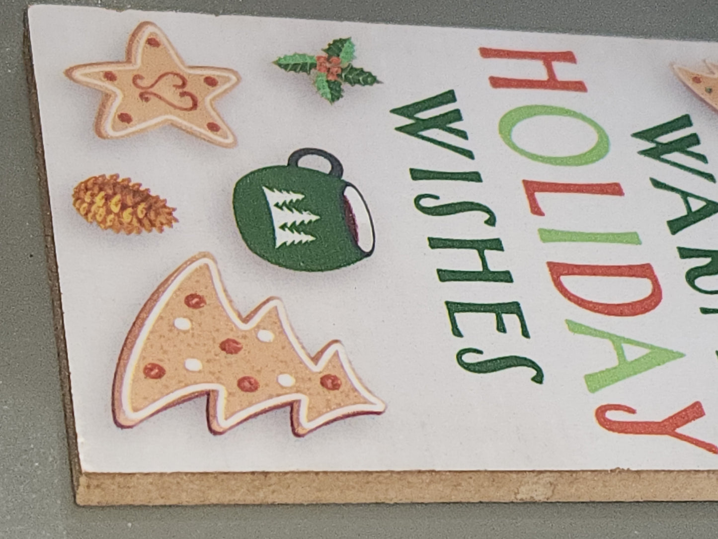Tag Ornaments Warm Holiday Wishes Wine Tag to7