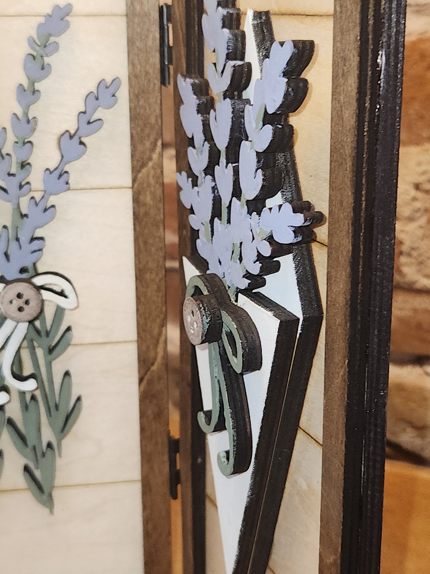 Trio Frame Decor Lavender Spring 10 1/2" tt99