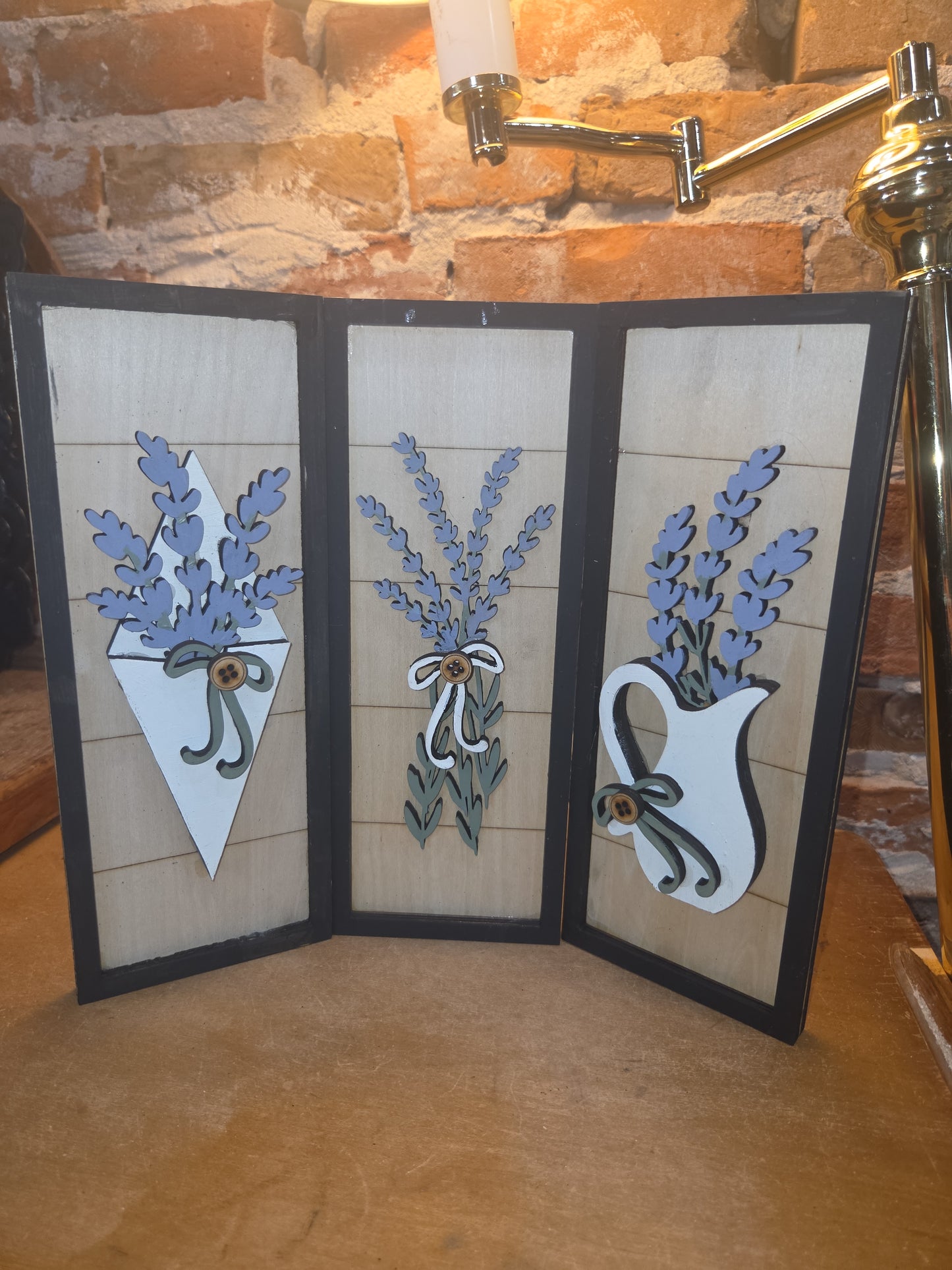 Trio Frame Decor Lavender Spring 10 1/2" tt91