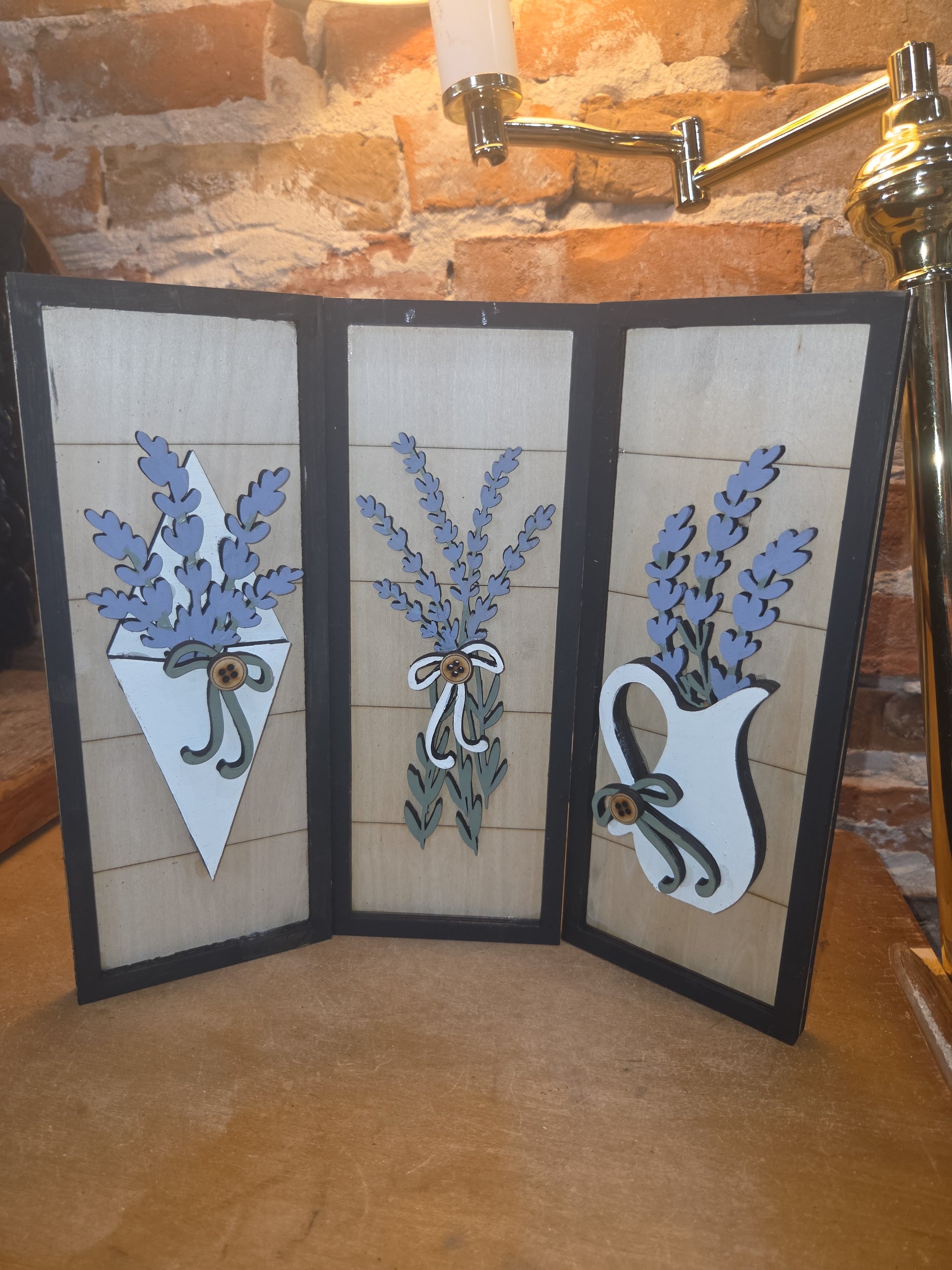 Trio Frame Decor Lavender Spring 10 1/2" tt91