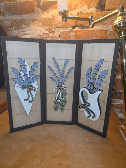 Trio Frame Decor Lavender Spring 10 1/2" tt91