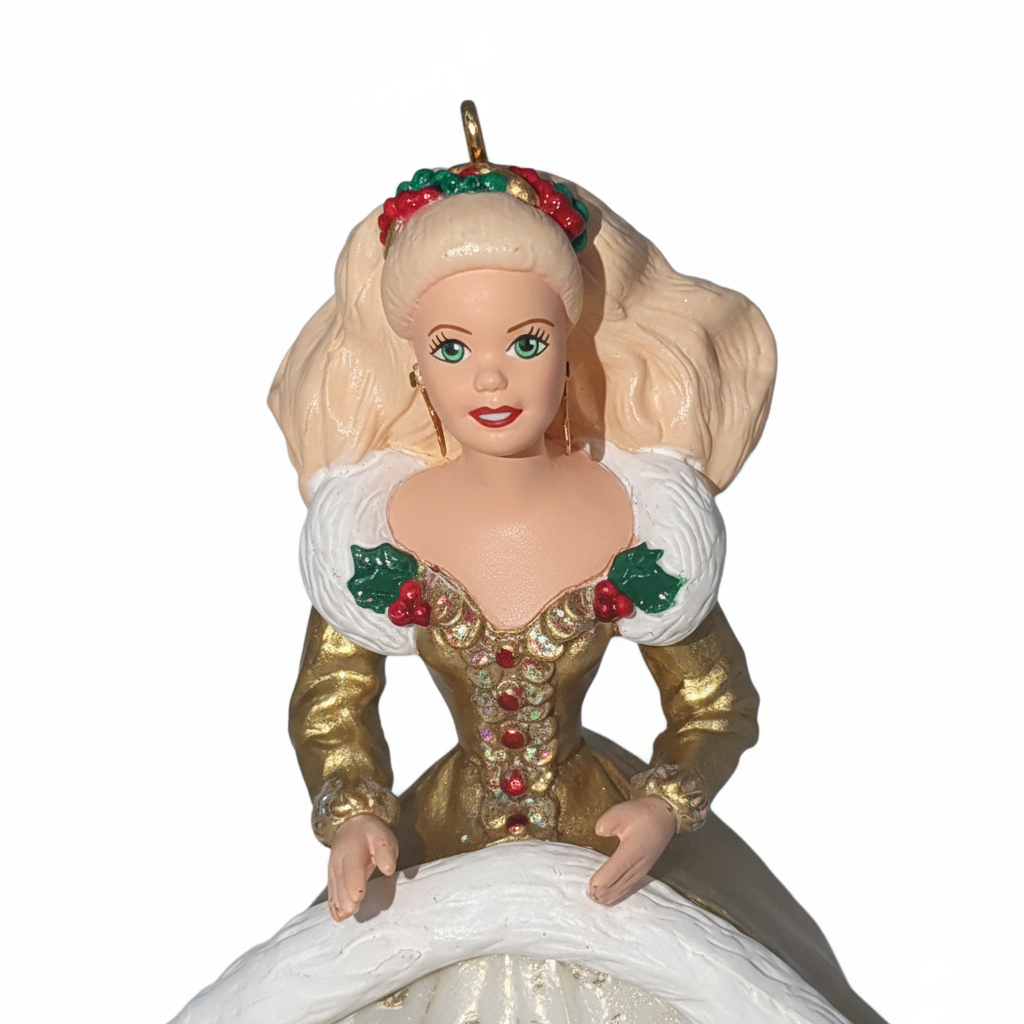 Vintage Hallmark Keepsake Ornament Holiday Barbie 2nd in Holiday BARBIE Series 1994 Hob6