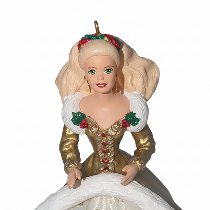 Vintage Hallmark Keepsake Ornament Holiday Barbie 2nd in Holiday BARBIE Series 1994 Hob6