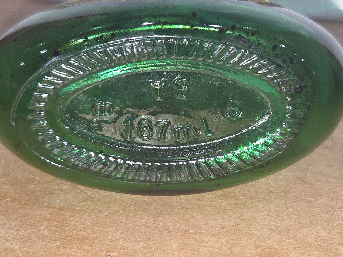Vintage Mateus Rose Wine Bottle Green Metal Pull Cap AS IS Label Torn vb98