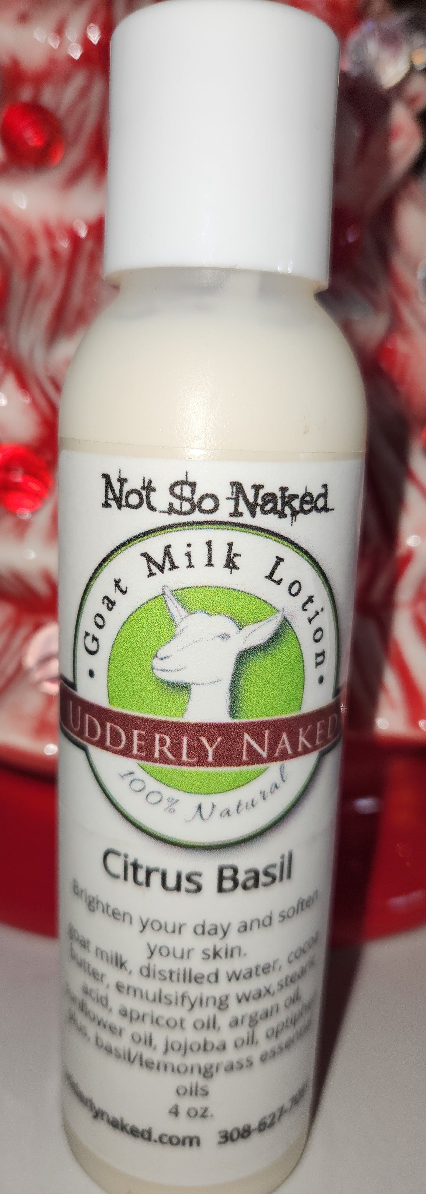 Udderly Naked Goat Milk Lotion Citrus Basil UN11