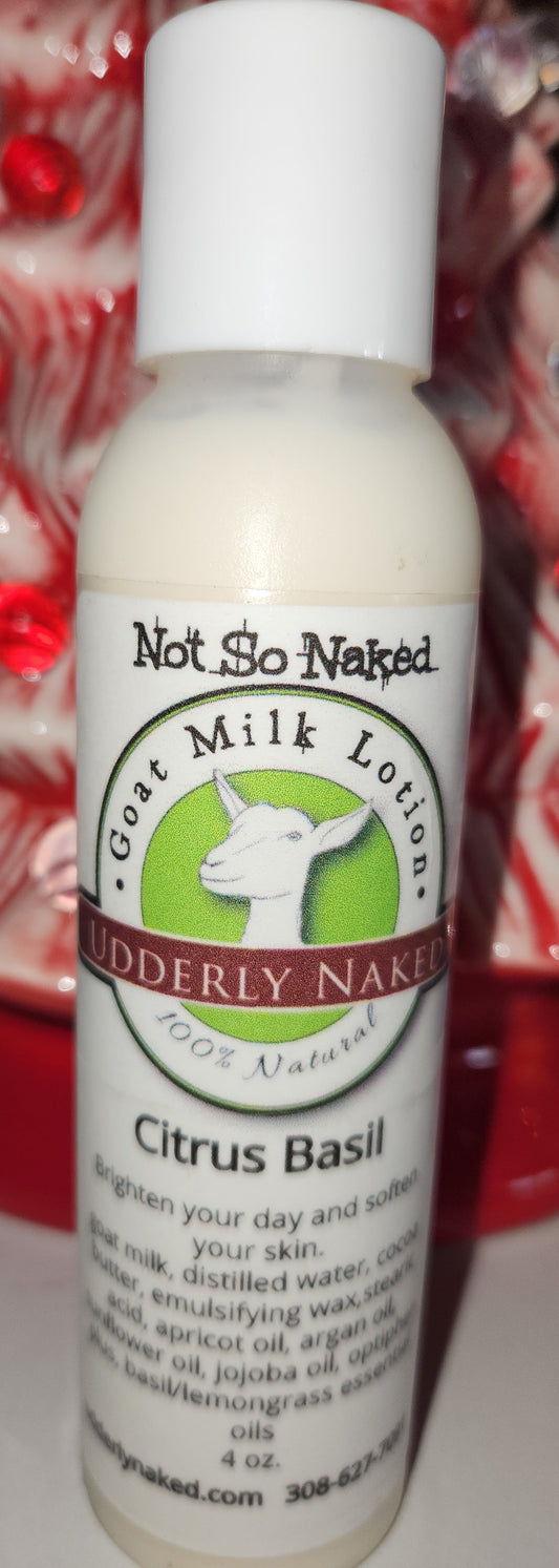 Udderly Naked Goat Milk Lotion Citrus Basil UN11