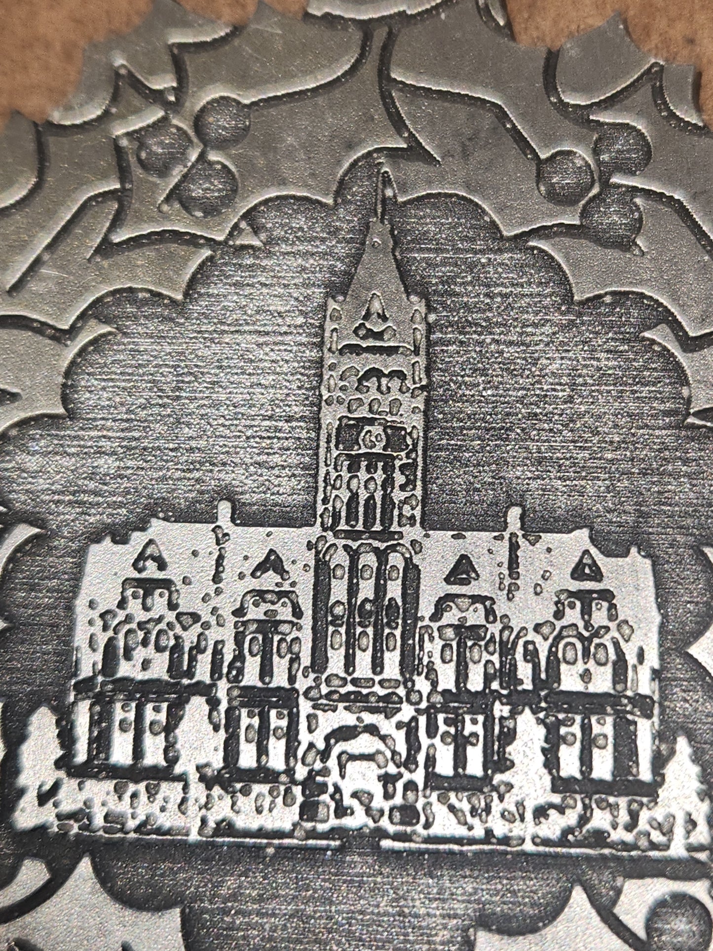 Pewter Ornamanet Fillmore County Courthouse Fillmore County Nebraska First in a Series of Nine #426/500 Dated 1995