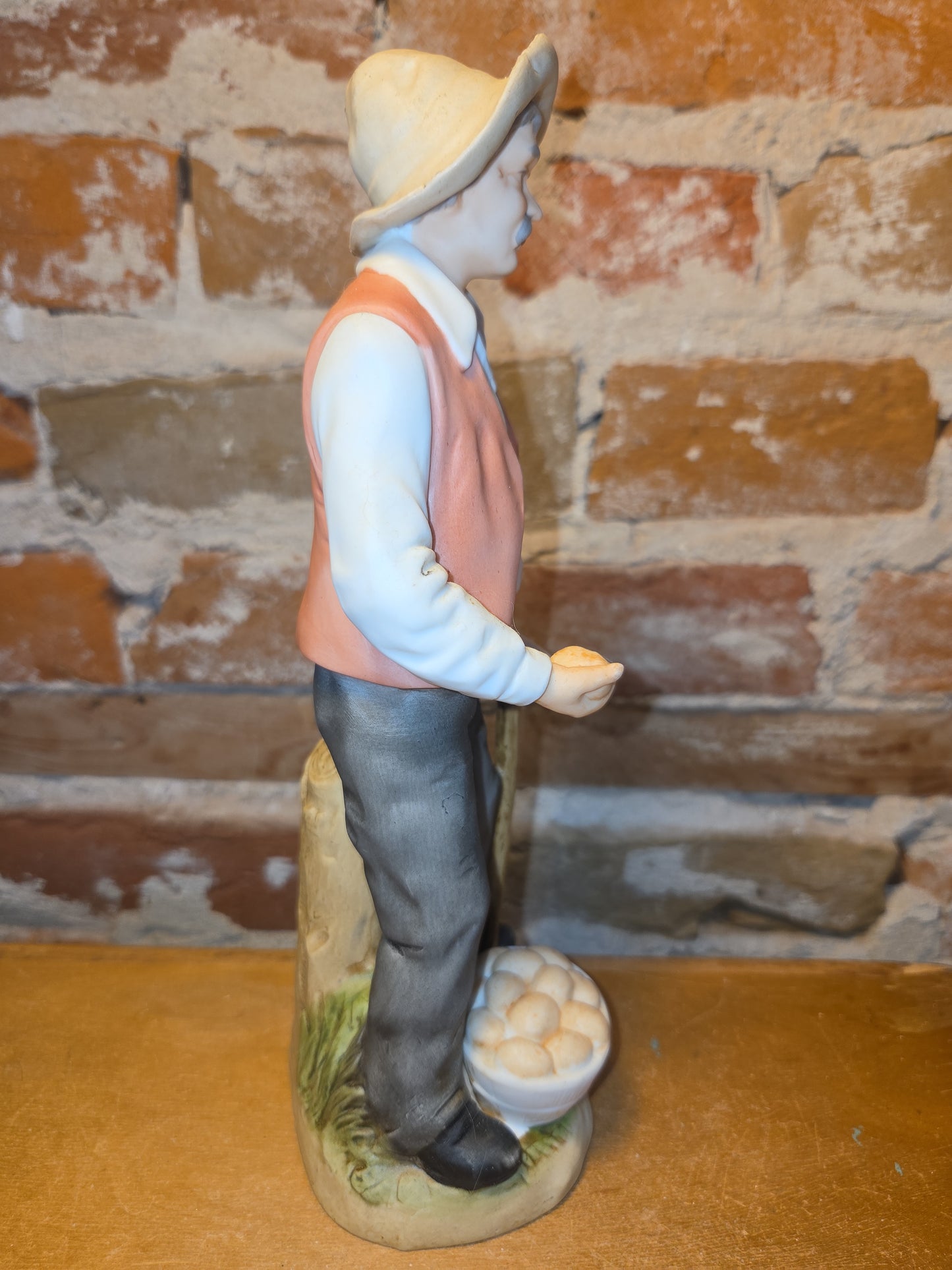 Vintage Homco Home Interior Design Denim Day Farmer 8807 Potato fii1