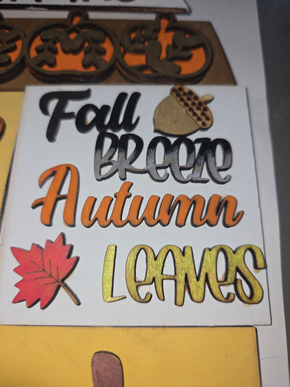 Fall Thankgiving Insert Kit Insert for Interchangeable Frame Can Fit Arch, Rectangle, or Square Frame *FRAMES SOLD SEPARATELY*