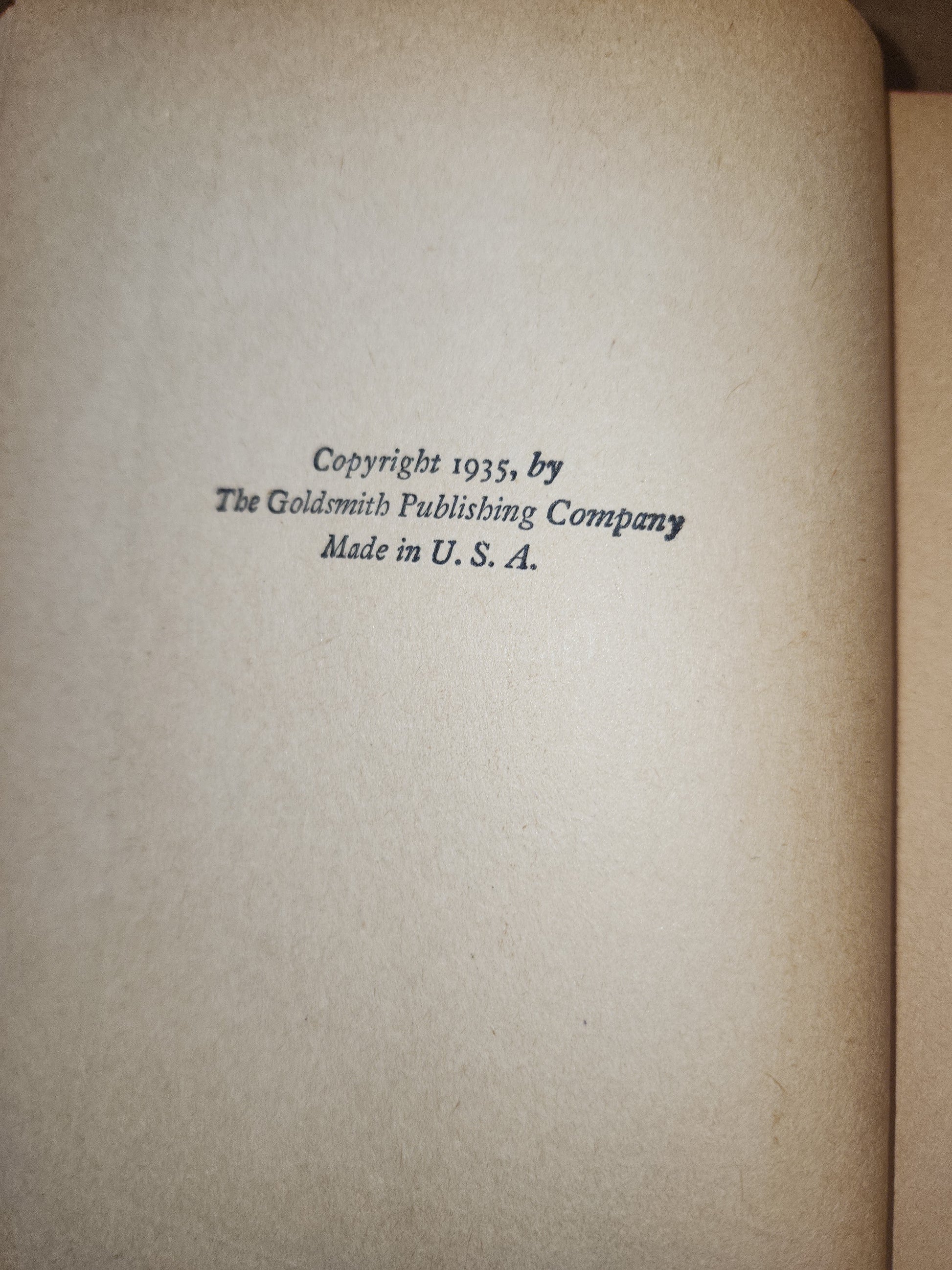 Vintage Hardback Agent Nine Solves His First Case Graham M. Dean 1935 Goldsmith Publishing Company No Dust Cover
