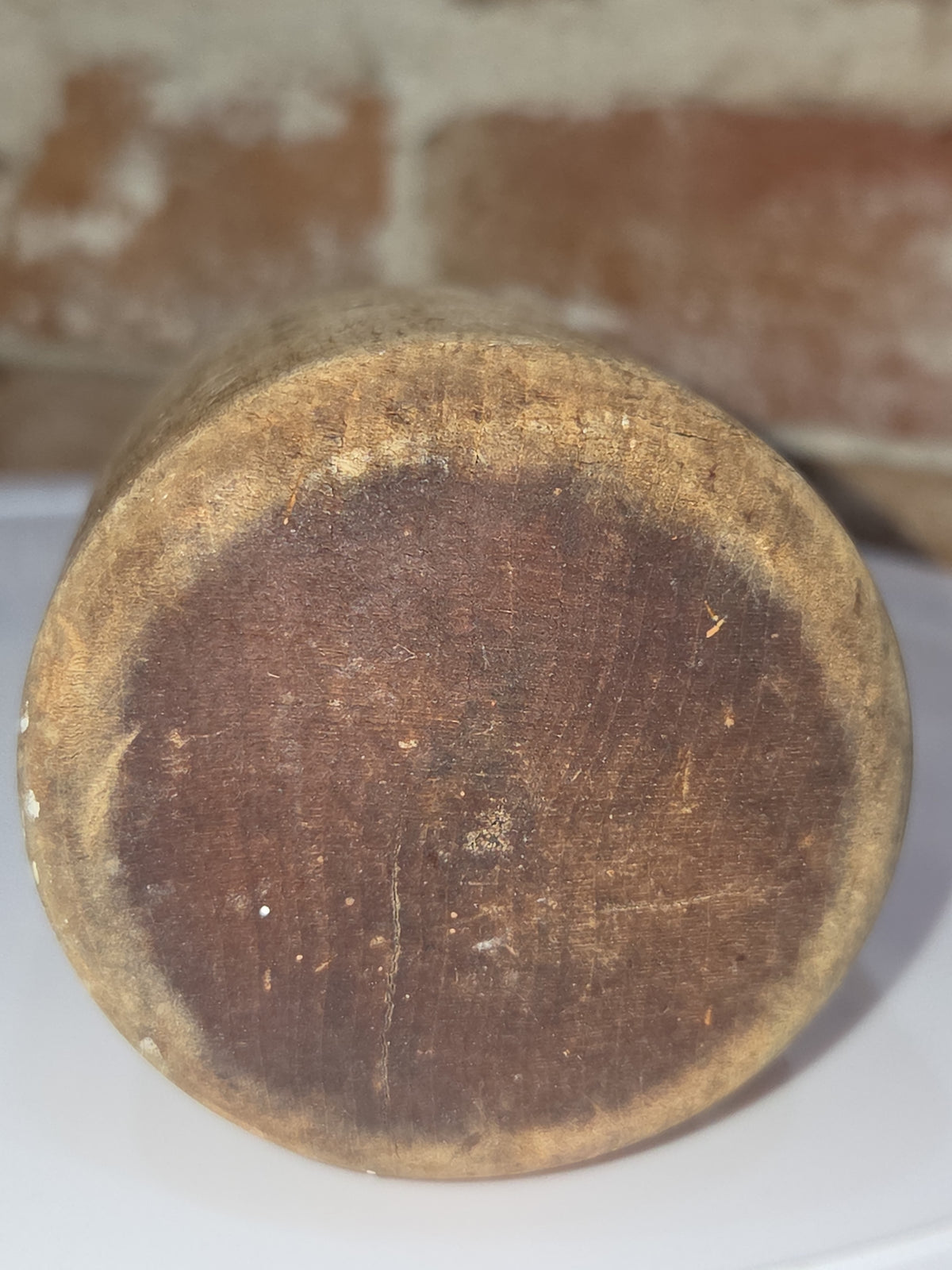Antique Vintage Primitive Wooden Masher Pestle Pounder 11 1/4" kit09