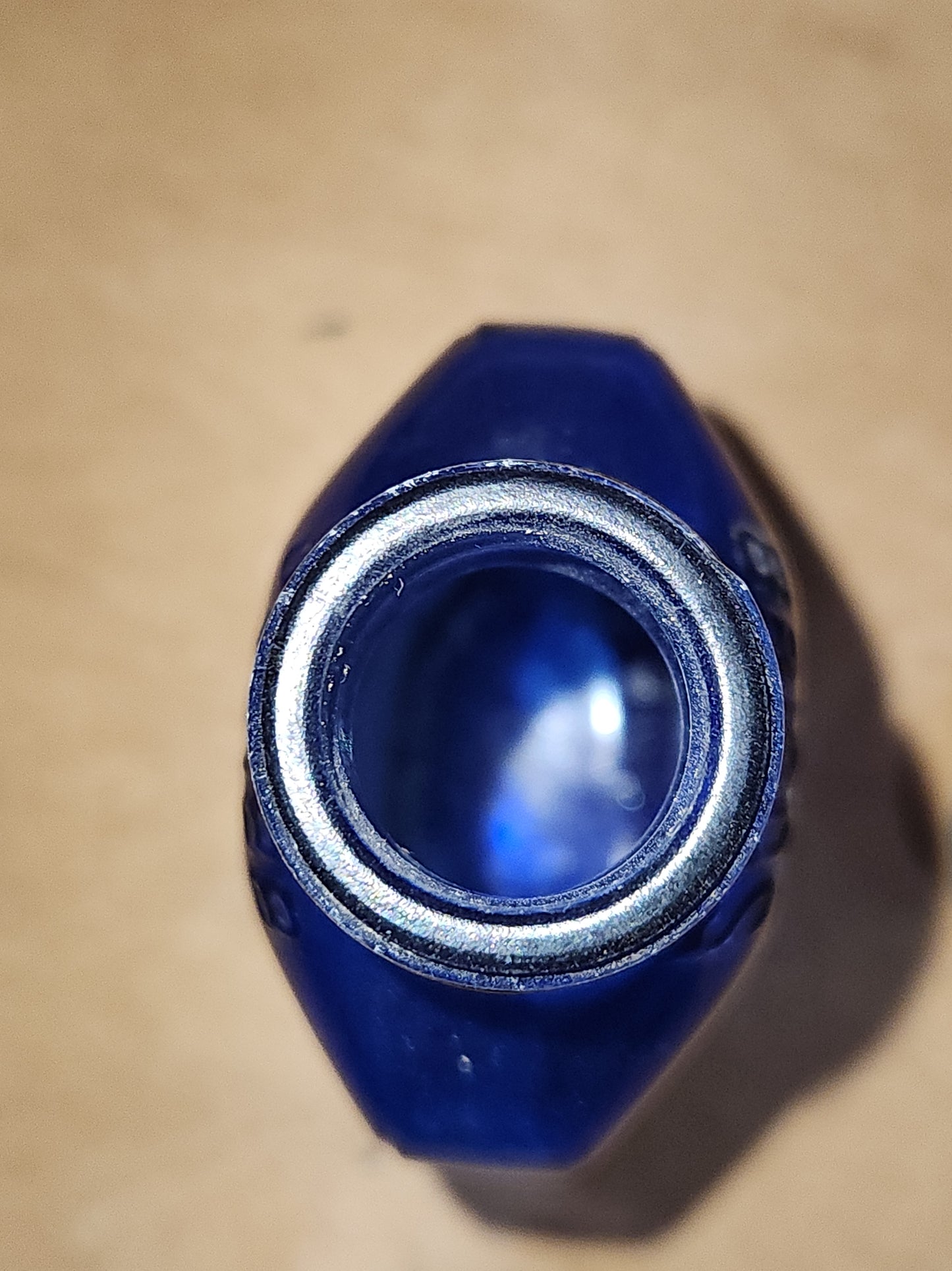 Vintage Medicine Bottle Squibb and Sons Cobalt Blue Glass. Pat. June 30, 1925 vb9