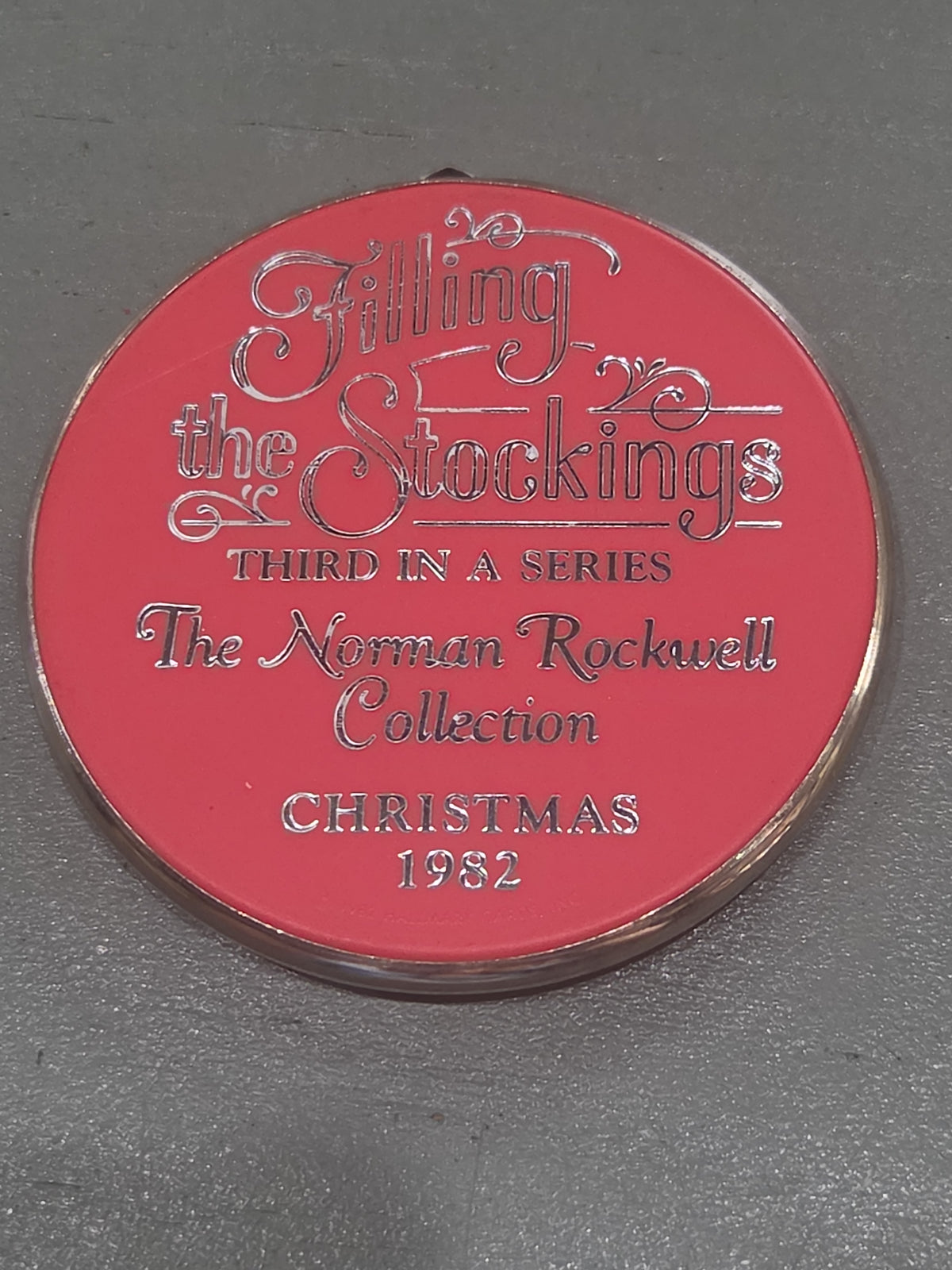 Vintage Hallmark Keepsake Norman Rockwell Cameo Ornament 3rd in Series 1982