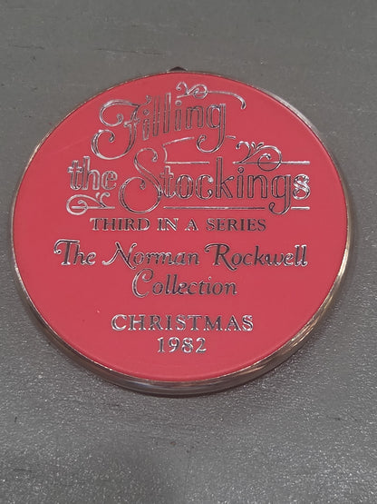 Vintage Hallmark Keepsake Norman Rockwell Cameo Ornament 3rd in Series 1982