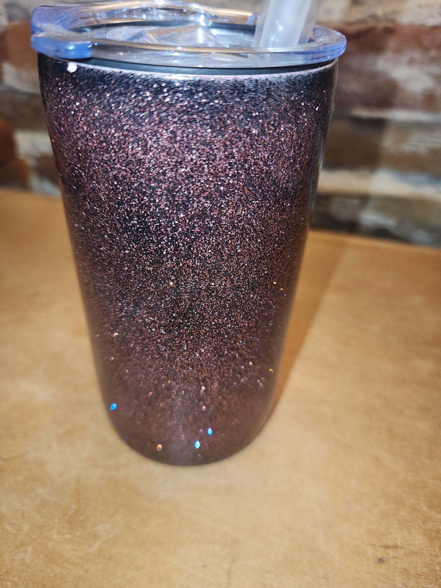 12 oz Insulated Stainless Steel Resin and Glitter Gippy Tumbler Sippy Cup CLEARANCE sc5