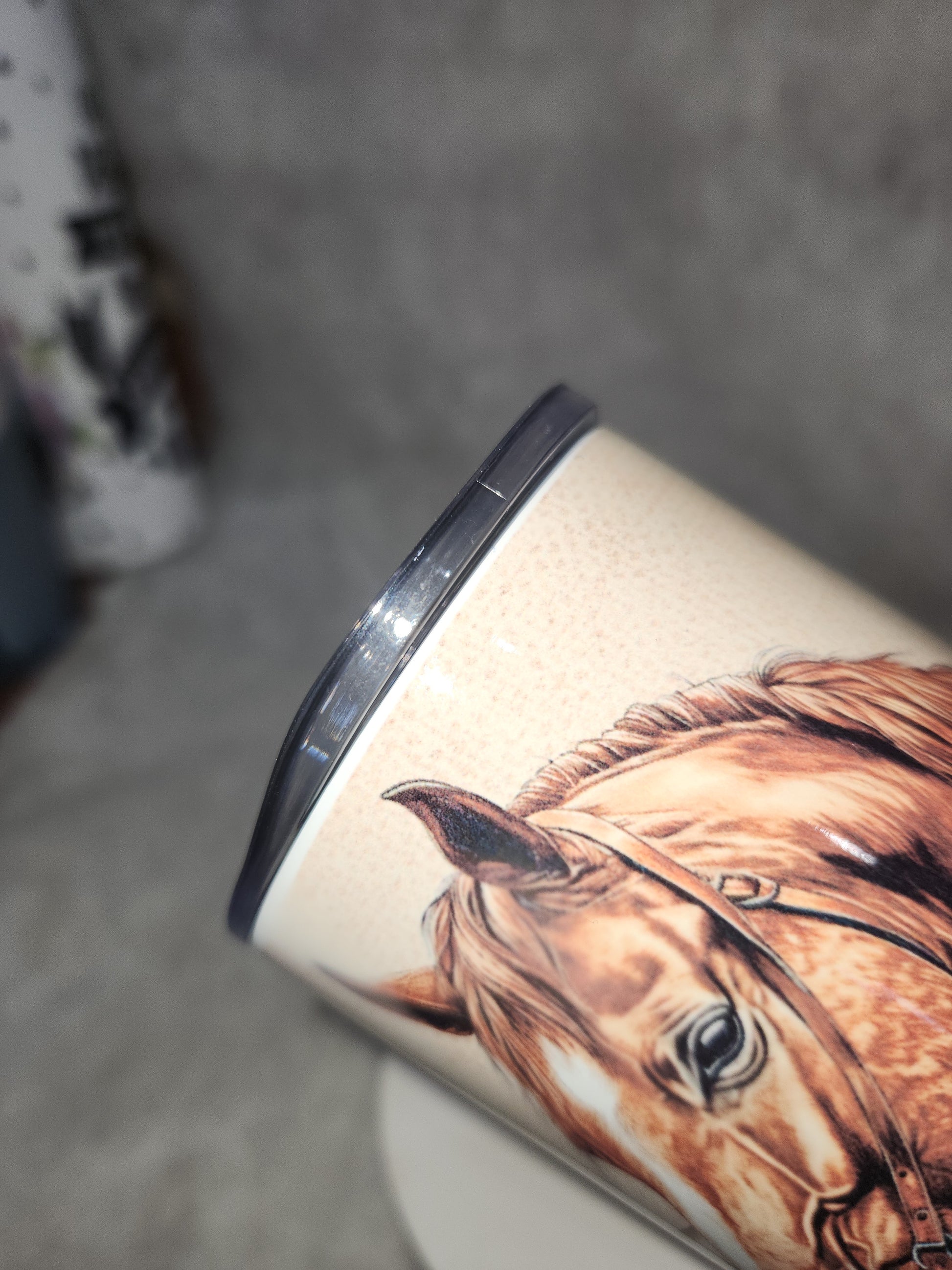 20 Oz Stainless Steel Insulated Tumbler Rancher, Horse, Cow, Chicken, Tractor imperfect tr5