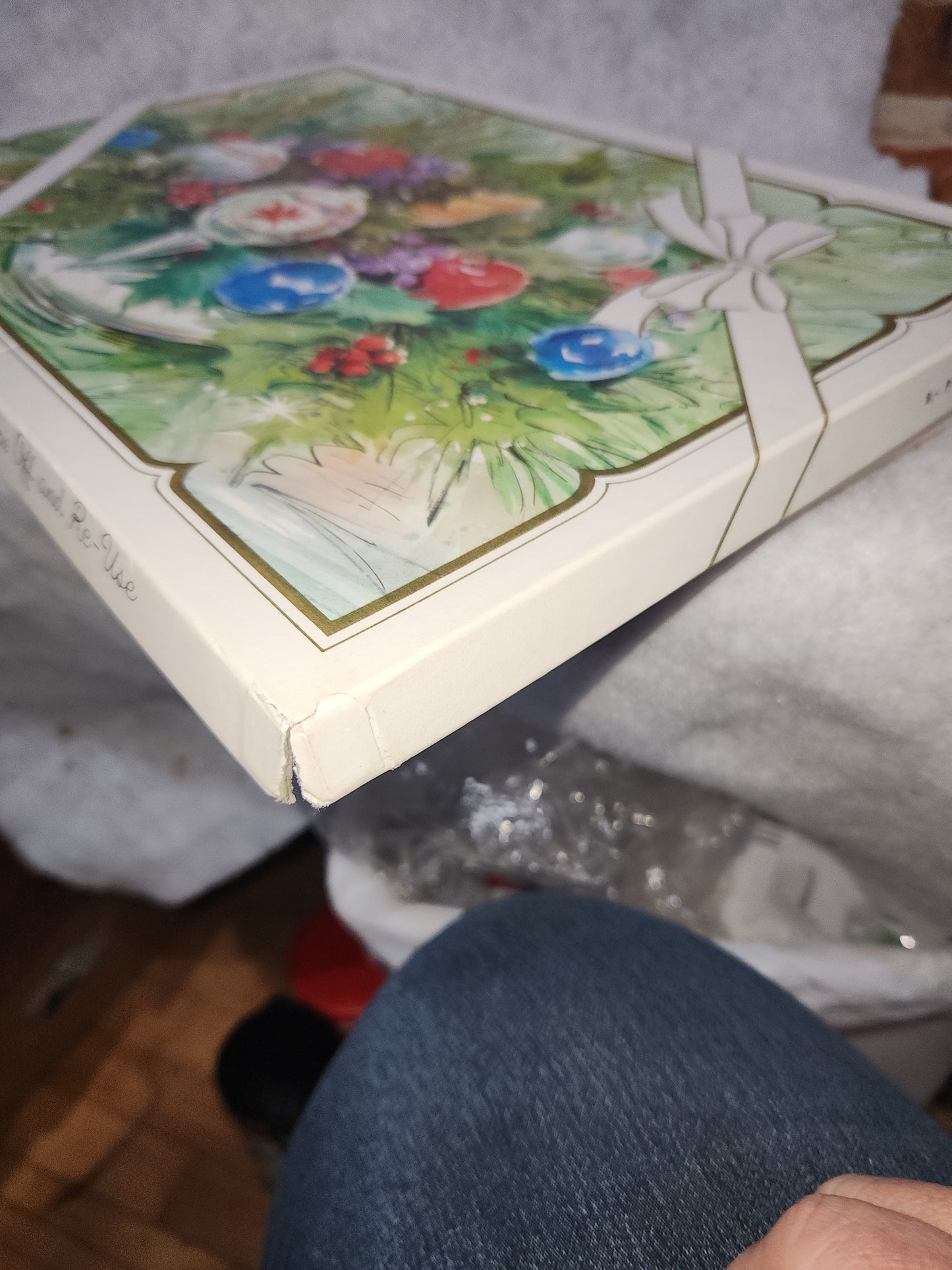 Vintage Christmas Place Mats Lot Of 6 Wipe Off and Re-Use 3 G. Galian Designs
