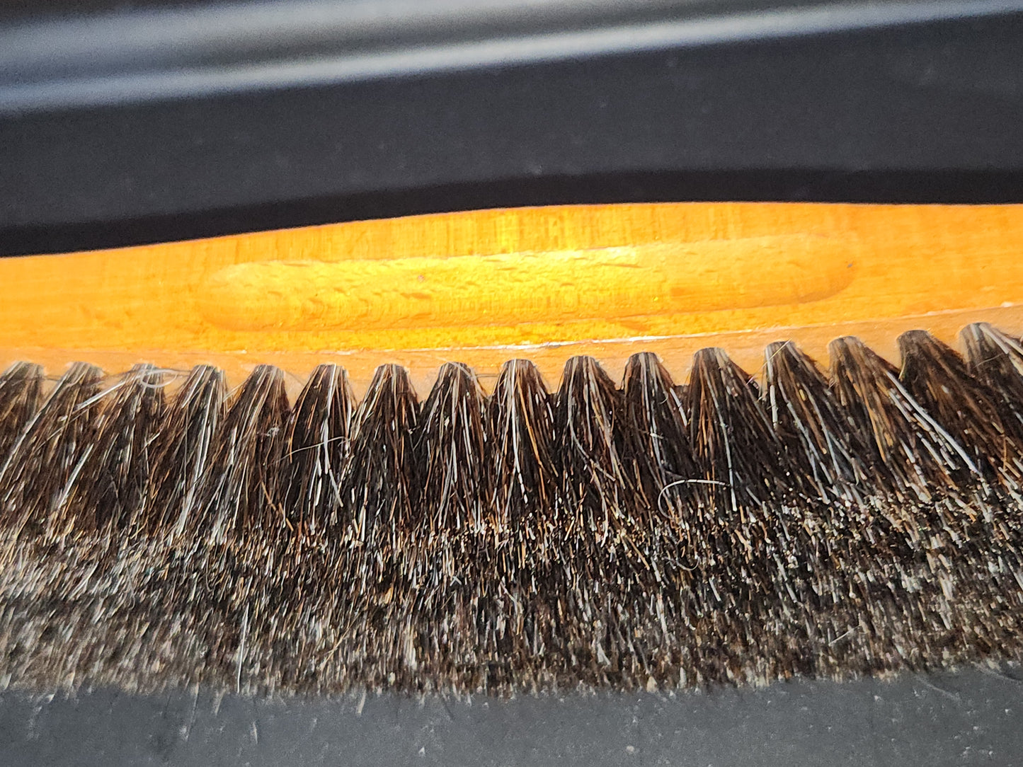 Vintage Wooden Shoe Polish Brush Probable Horse Hair bh4
