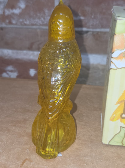 Vintage Avon Golden Notes Canary Moonwind Cologne in Box Yellow Bird