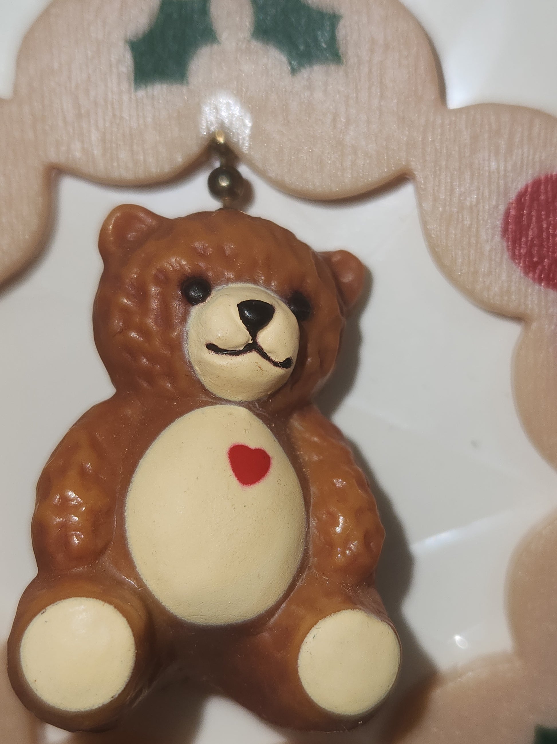 Vintage Hallmark Keepsake Ornament Loving Bear 1988 has box