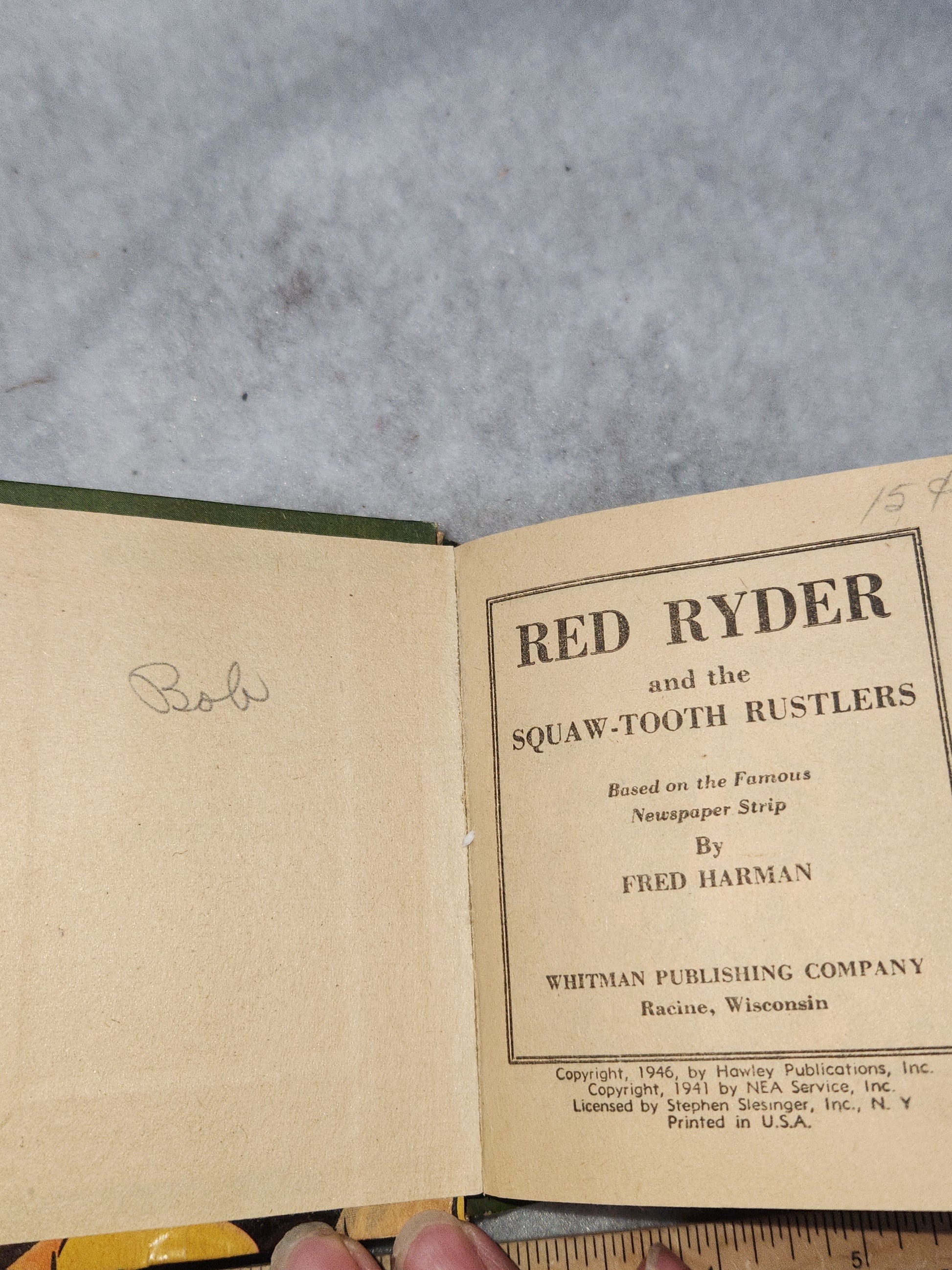 Vintage Big Little Book Better Little Book Red Ryder and the Squaw-Tooth Rustlers