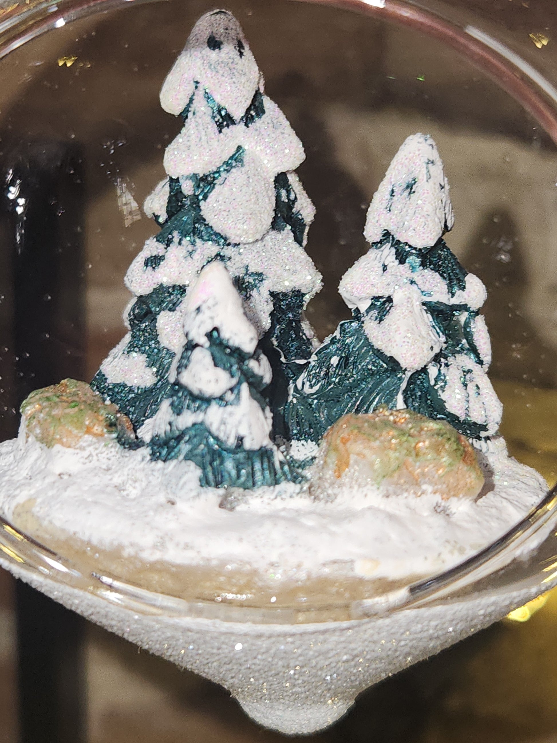 Glass Forest Terrarium Ornament