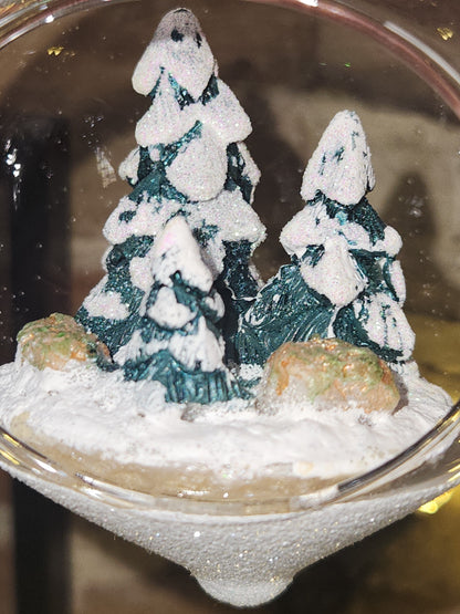 Glass Forest Terrarium Ornament