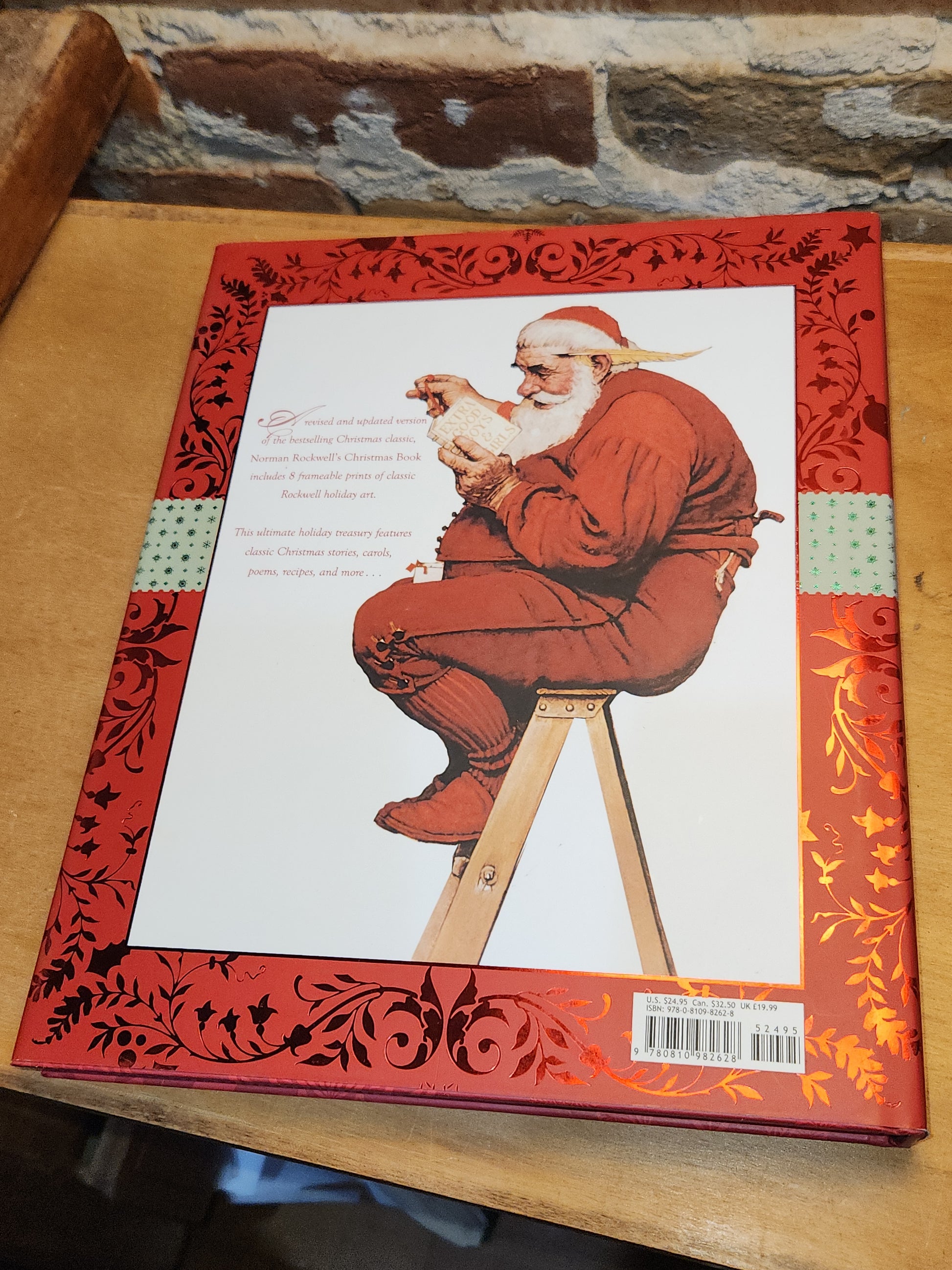 Norman Rockwell's Christmas Book Revised and Updated Edition 8 Frameable Prints bk010