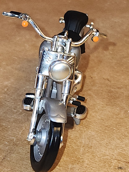 Vintage Hallmark Keepsake Ornament Harley Davidson Fat Boy with Box #2 Motorcycle Milestones Series 2000 ho71