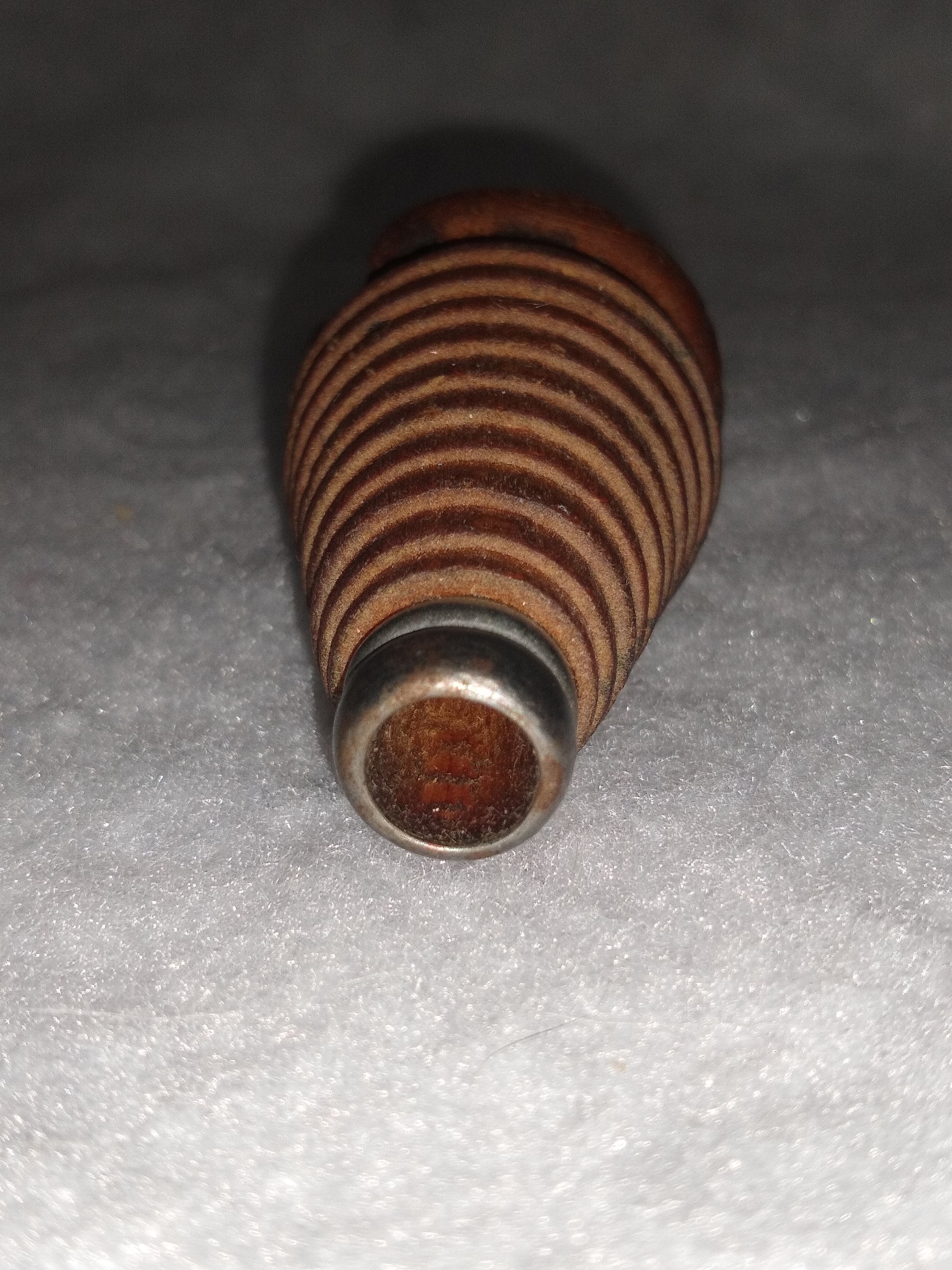 Antique small wooden beehive spool Christmas tree sp55