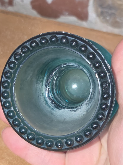 Vintage Insulator Hemingray #16 Teal Glass AS IS h616t
