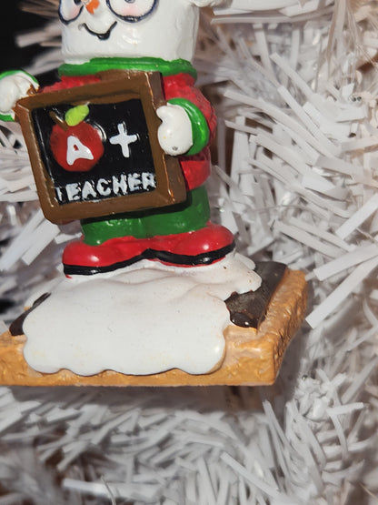 S'Mores Marshmallow Teacher Appreciation Ornament mo1