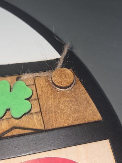 St. Patrick's Day March Insert Kit for Interchangeable Frame Can Fit Arch, Rectangle, or Square Frame FRAMES SOLD SEPARATELY if33