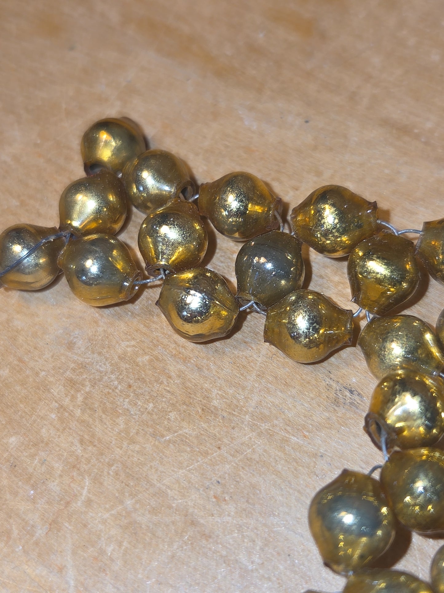 Vintage Mercury Bead Cross Ornaments AS IS For Crafting