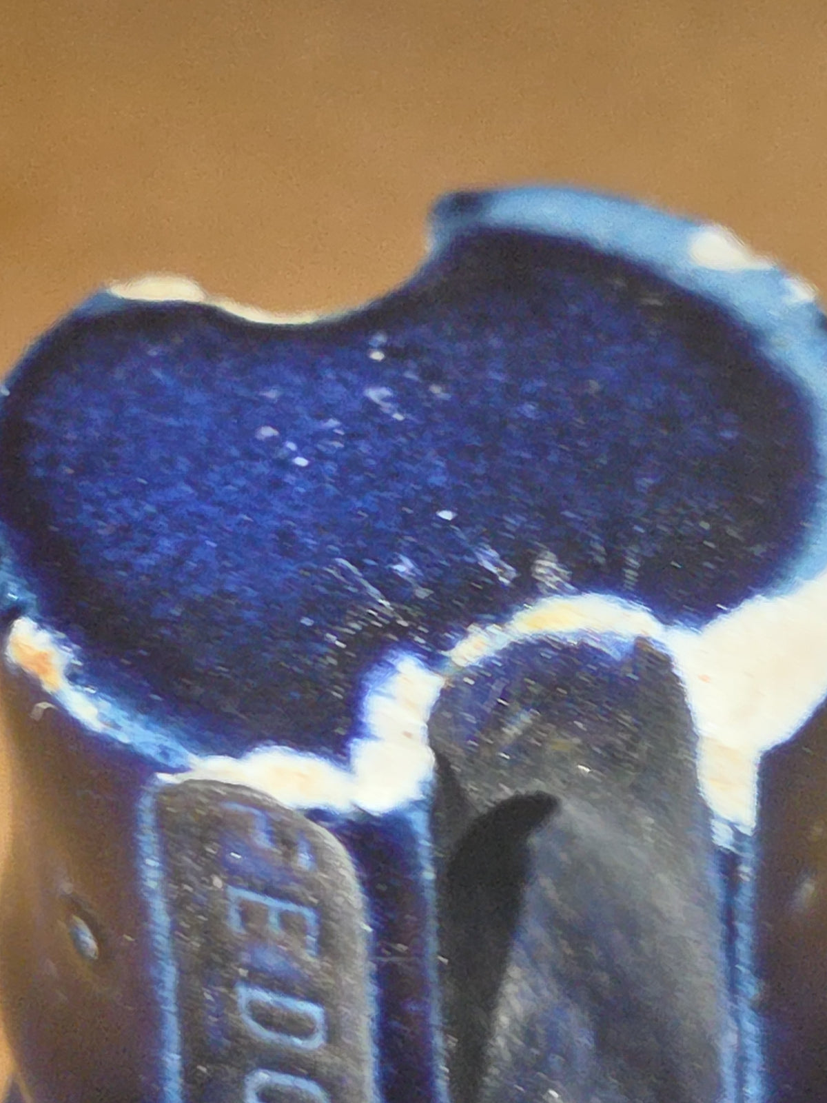 Vintage Fedco Insulator Cobalt Blue For Electrical wiring in homes around 1900 AS IS has Chips in09