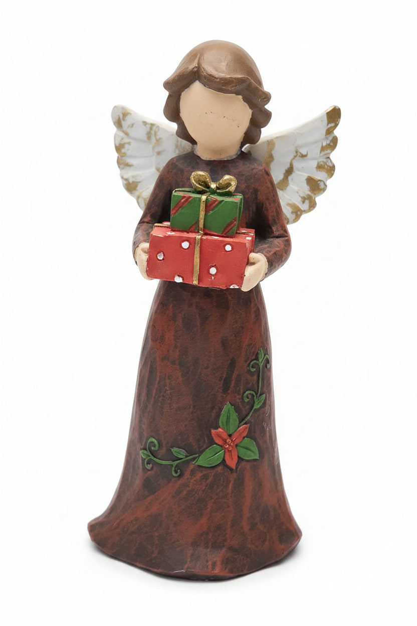 Christmas Angel Figurine Gifts Holly an21