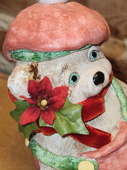 Vintage Dreamsicles Christmas Teddy 1994 Kirstin Haynes Cast Art Industries di16