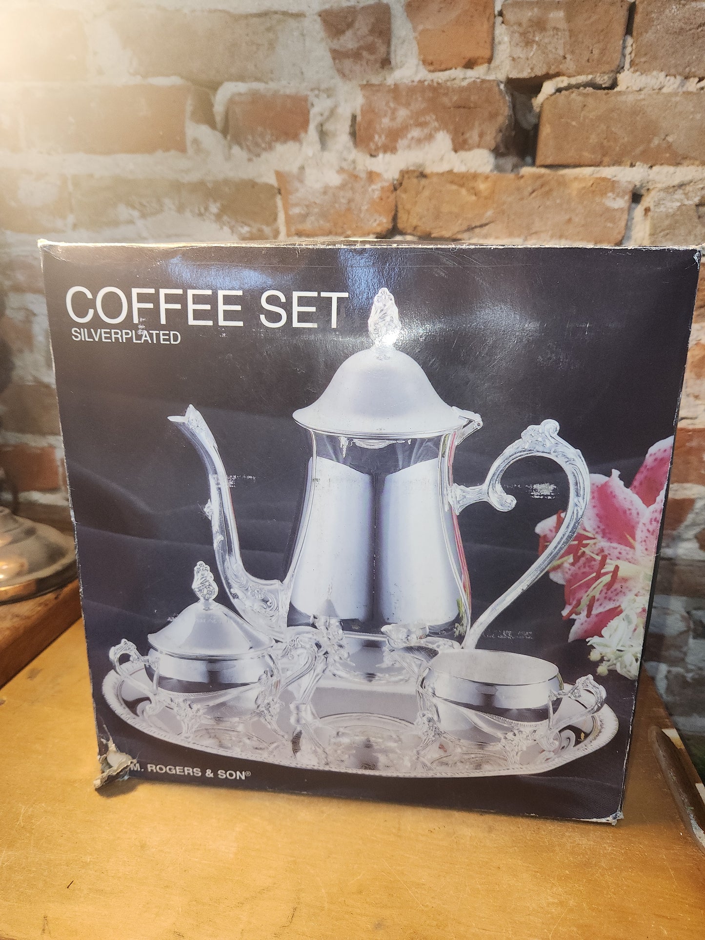 Vintage Wm. Rogers Silverplated Coffee Set #00115002 Never Opened Sp05