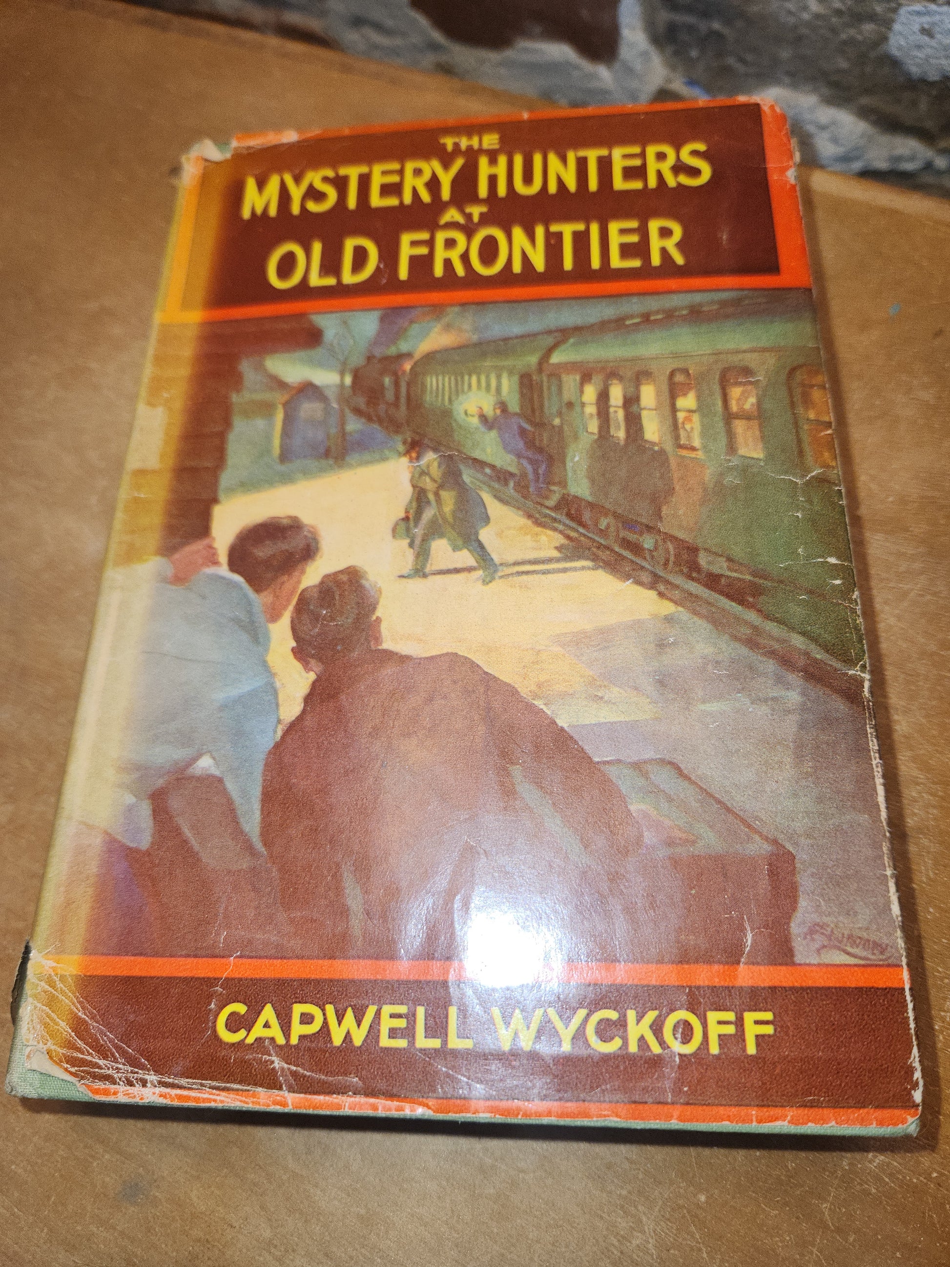 Vintage Hardcover Books Mystery Hunters At Old Frontier AND At The Haunted Lodge Capwell Wyckoff Saalfield Publishing Company 1934 vb99