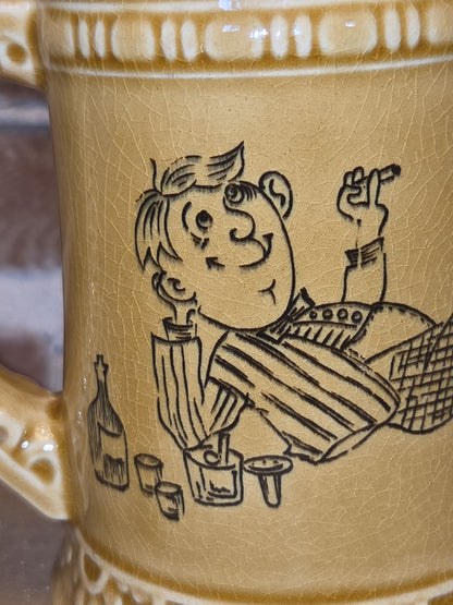 Vintage Humorous Ceramic Glazed Mug How to Live on $15 a Week Made in Japan mug8