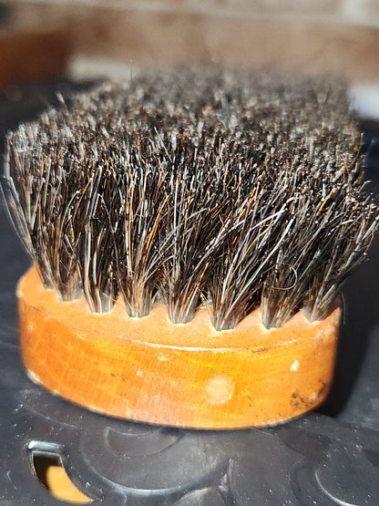 Vintage Wooden Shoe Polish Brush Probable Horse Hair bh4