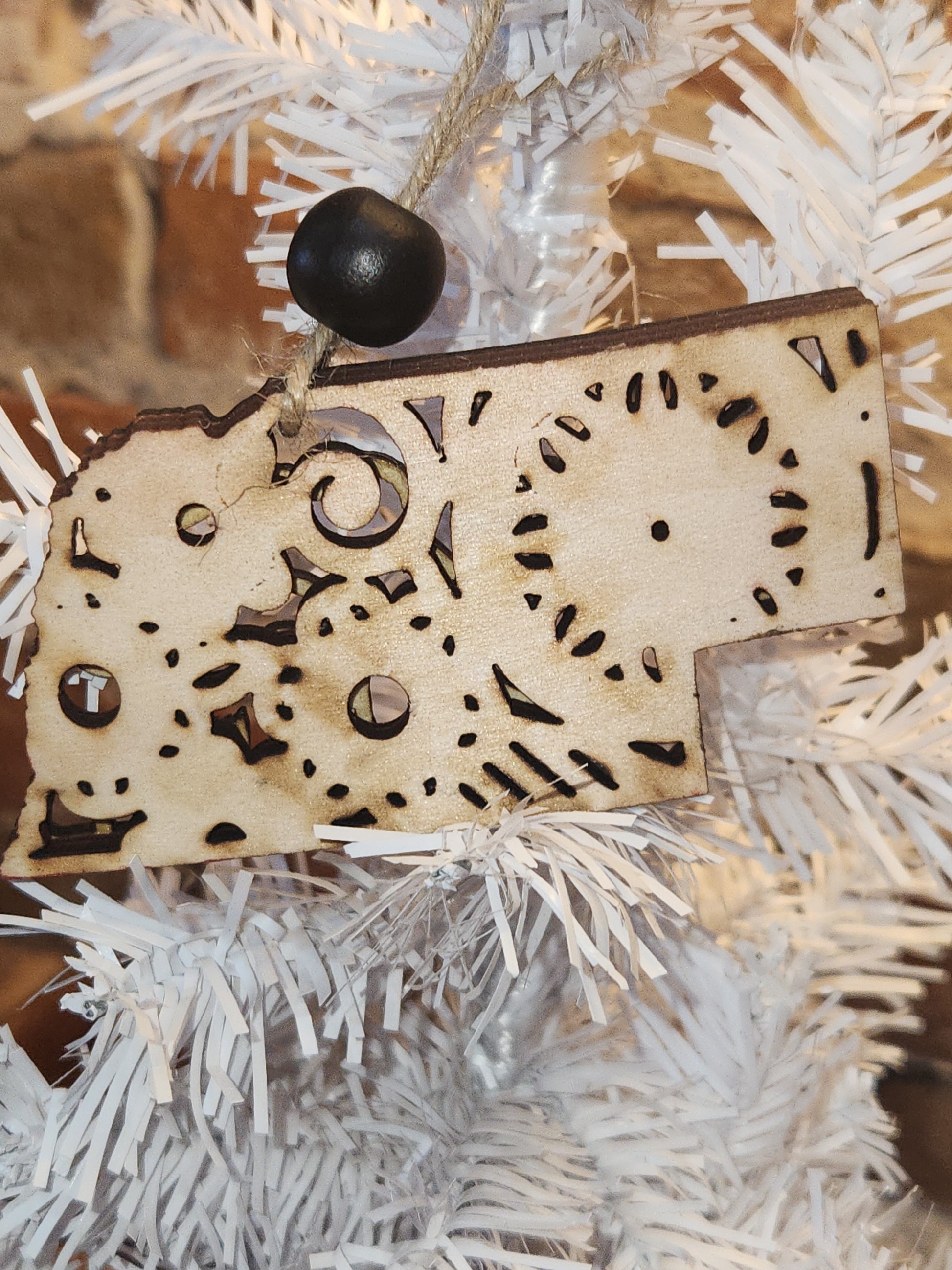 Wooden Nebraska Car Charm Rear-view Mirror Ornament no12
