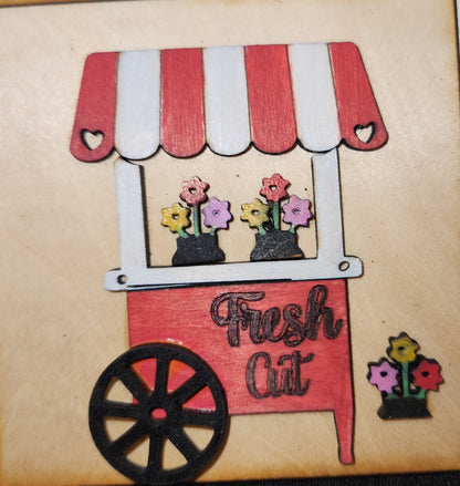 Valentine's Day February Insert Kit for Interchangeable Frame Can Fit Arch, Rectangle, or Square Frame FRAMES SOLD SEPARATELY