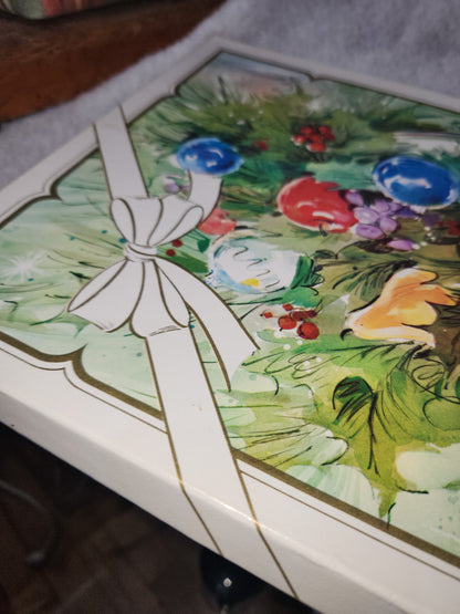 Vintage Christmas Place Mats Lot Of 6 Wipe Off and Re-Use 3 G. Galian Designs